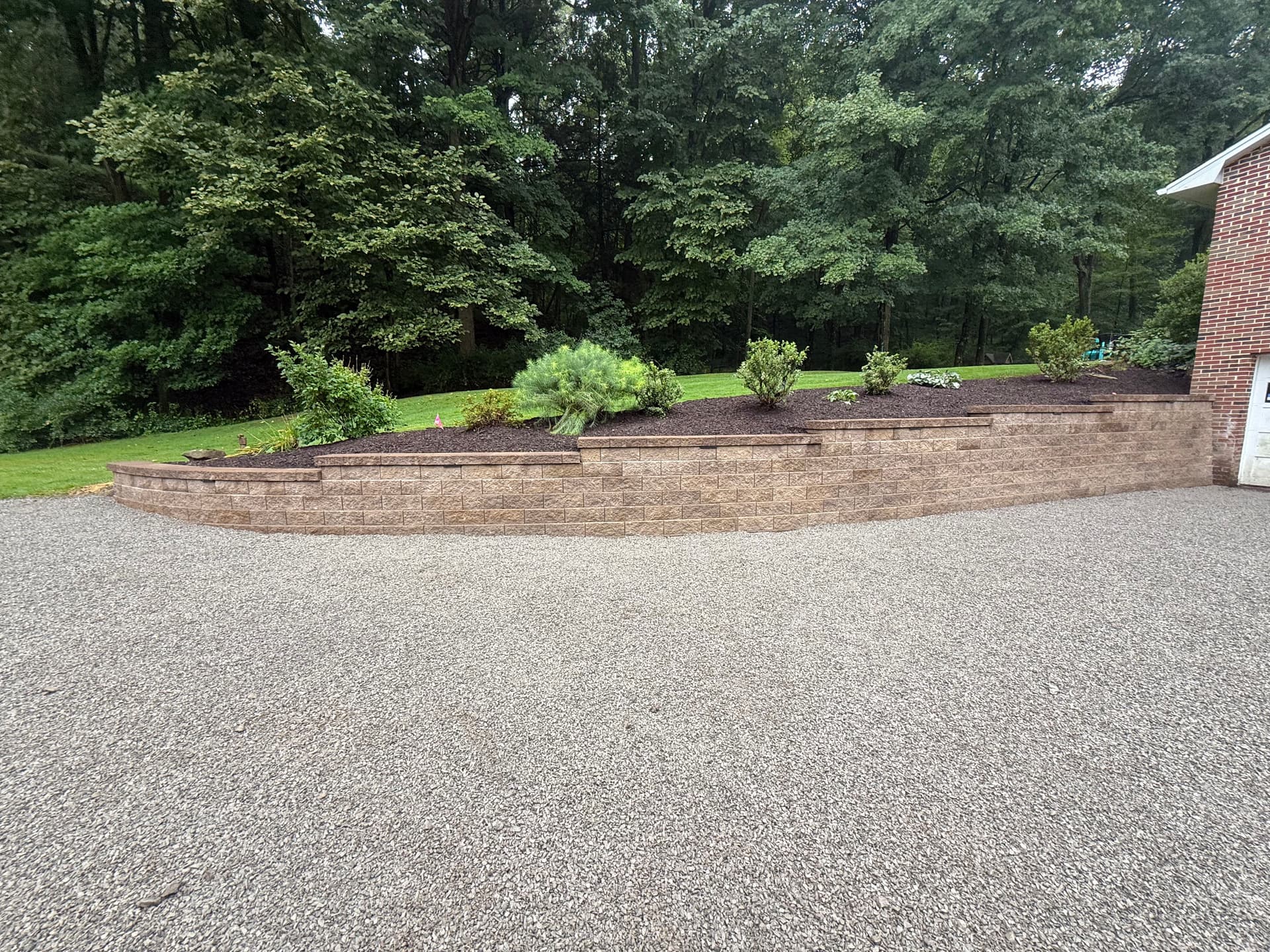 Failing Retaining Wall Replaced with Desert Versa-Lok image
