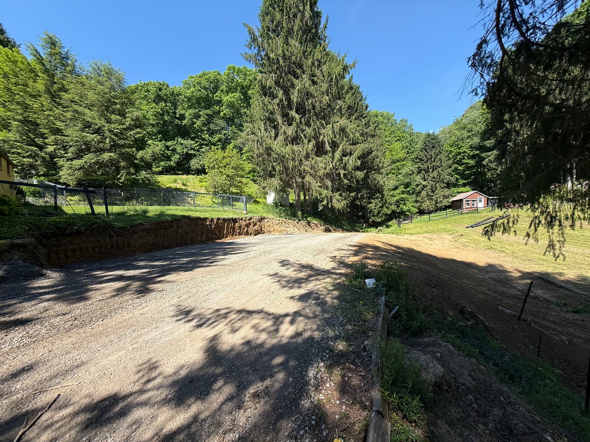 Site Prepped and Graded for a Barn Build and Retaining Wall image