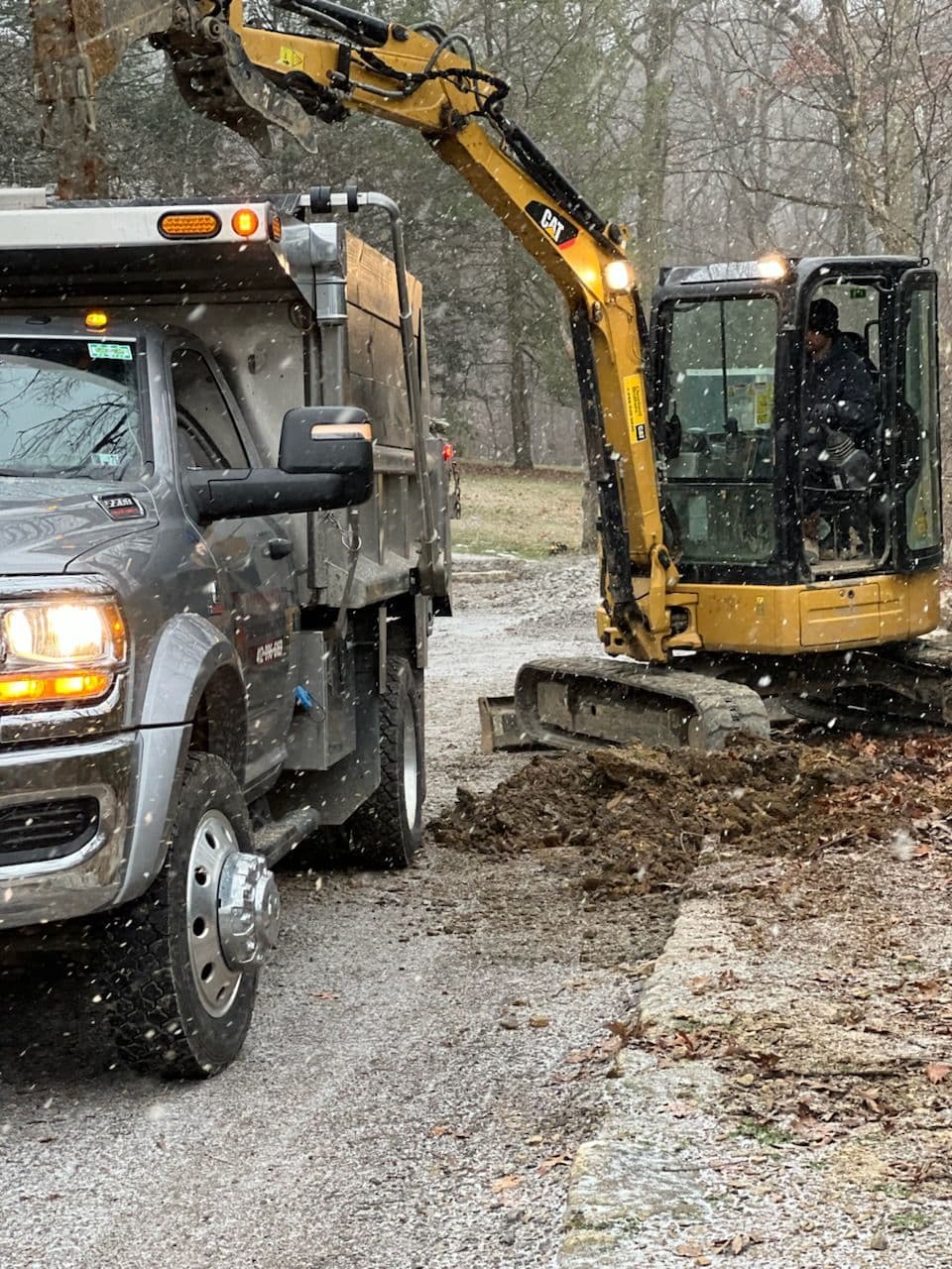 Project Excavation Services in Winter Wonderland image