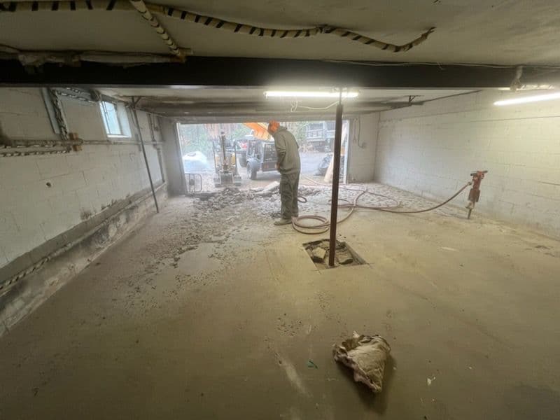Garage Floor Excavation and Preparation image