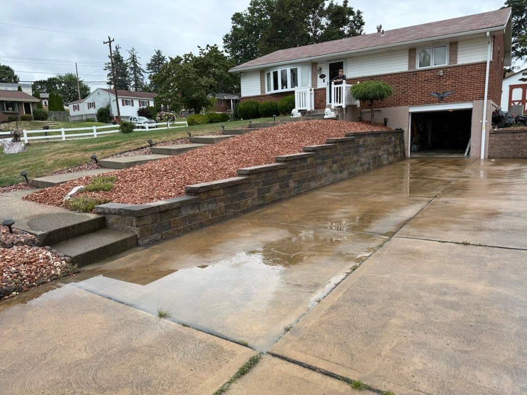 Gallery photos for Versalok Retaining Wall Restoration Success: Image #2